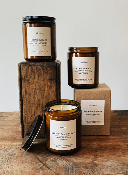 New!  1820 House Brand 9 oz Candle